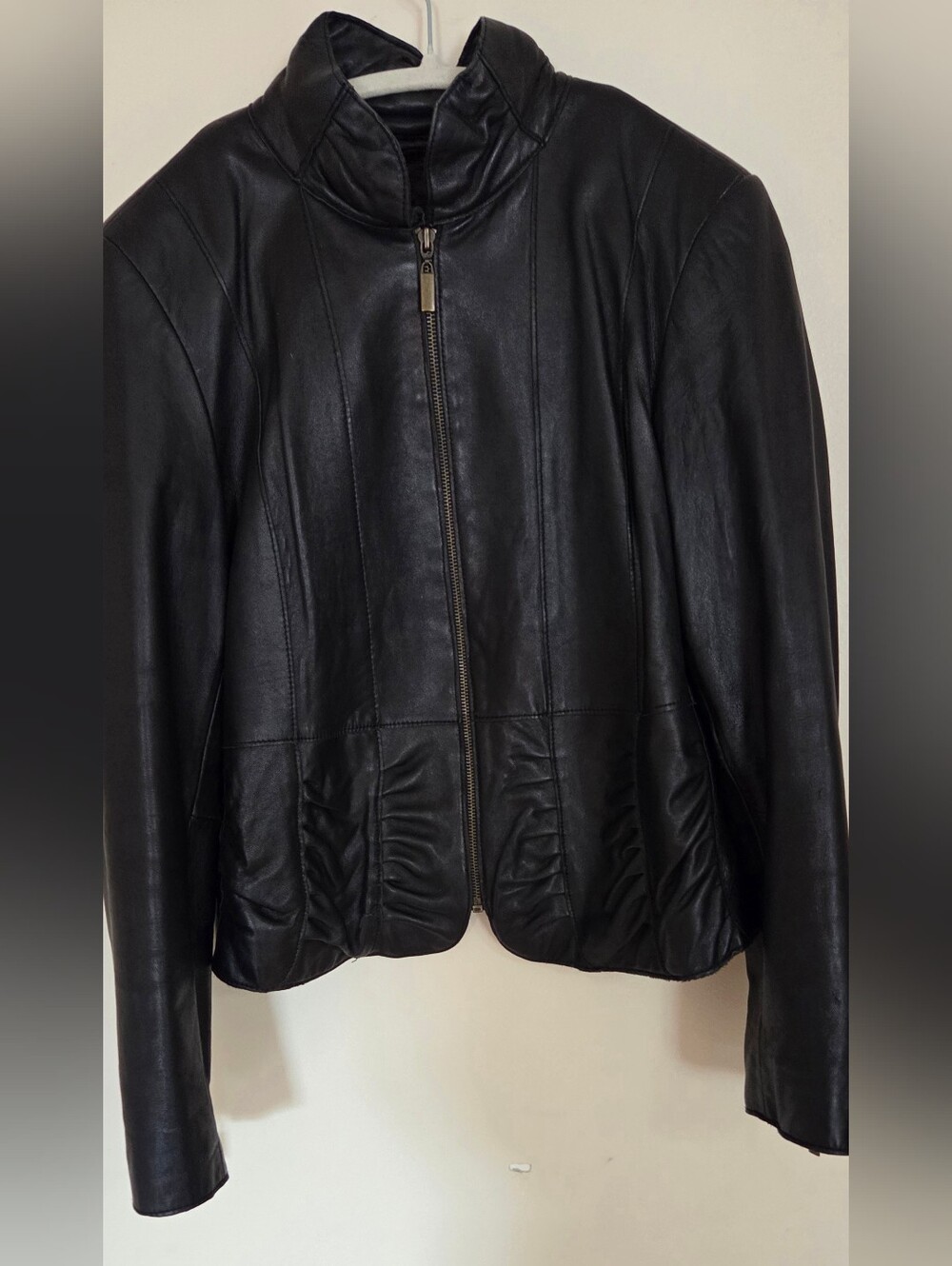 Marvin Richards Black Leather Jacket Size M